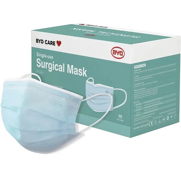 BYD | Other | Byd Care Disposable Face Mask Blue 5 Per Box | Poshmark